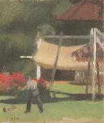Clarice Beckett Hawthorn Tea Gardens, oil painting reproduction